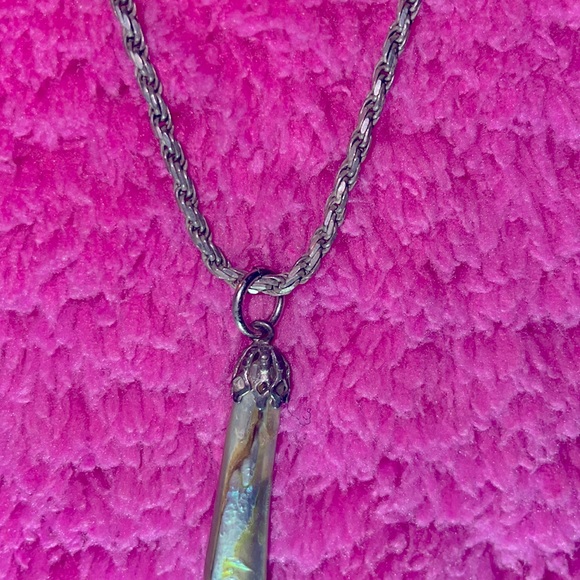Vintage 1970’s Abalone Paus Shell Silver Pendant. - Picture 3 of 4